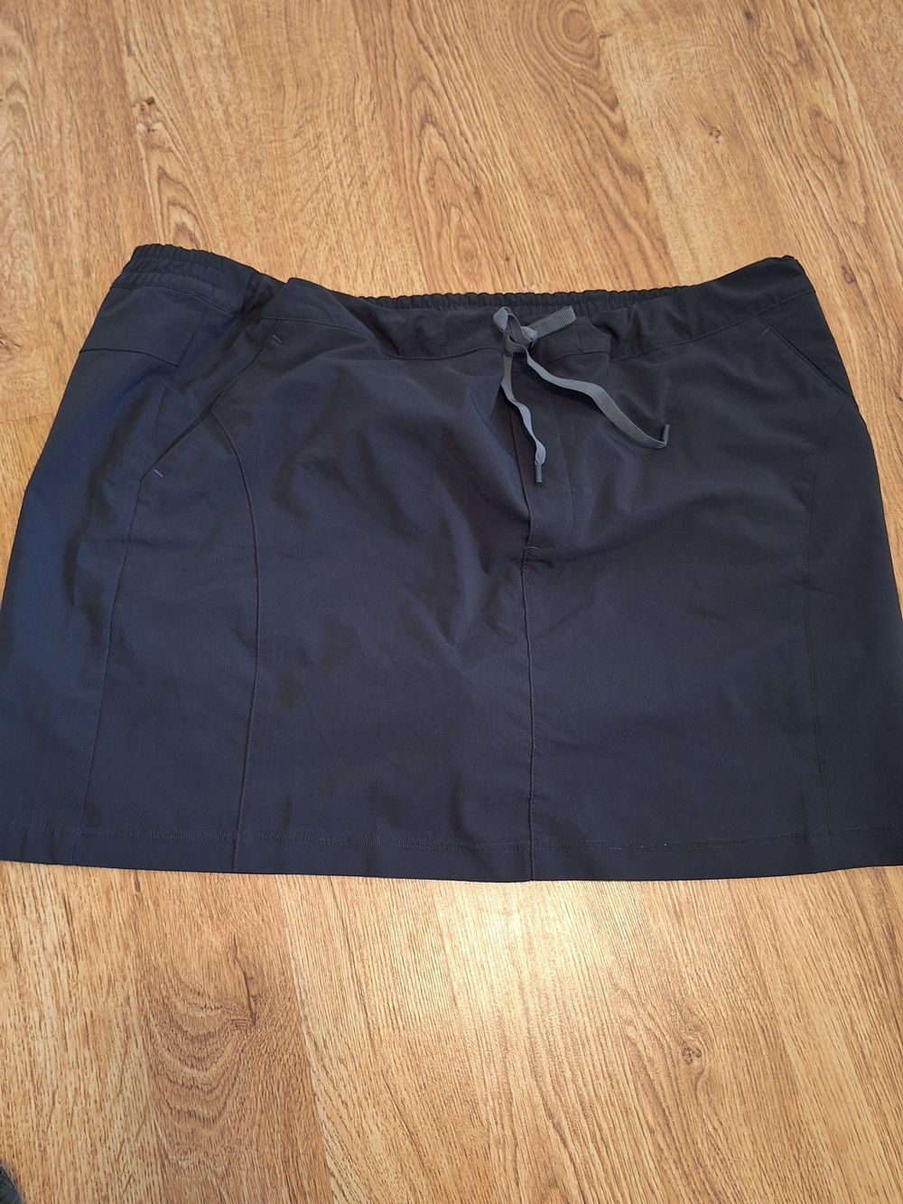 Eddie Bauer Black Drawstring Skort